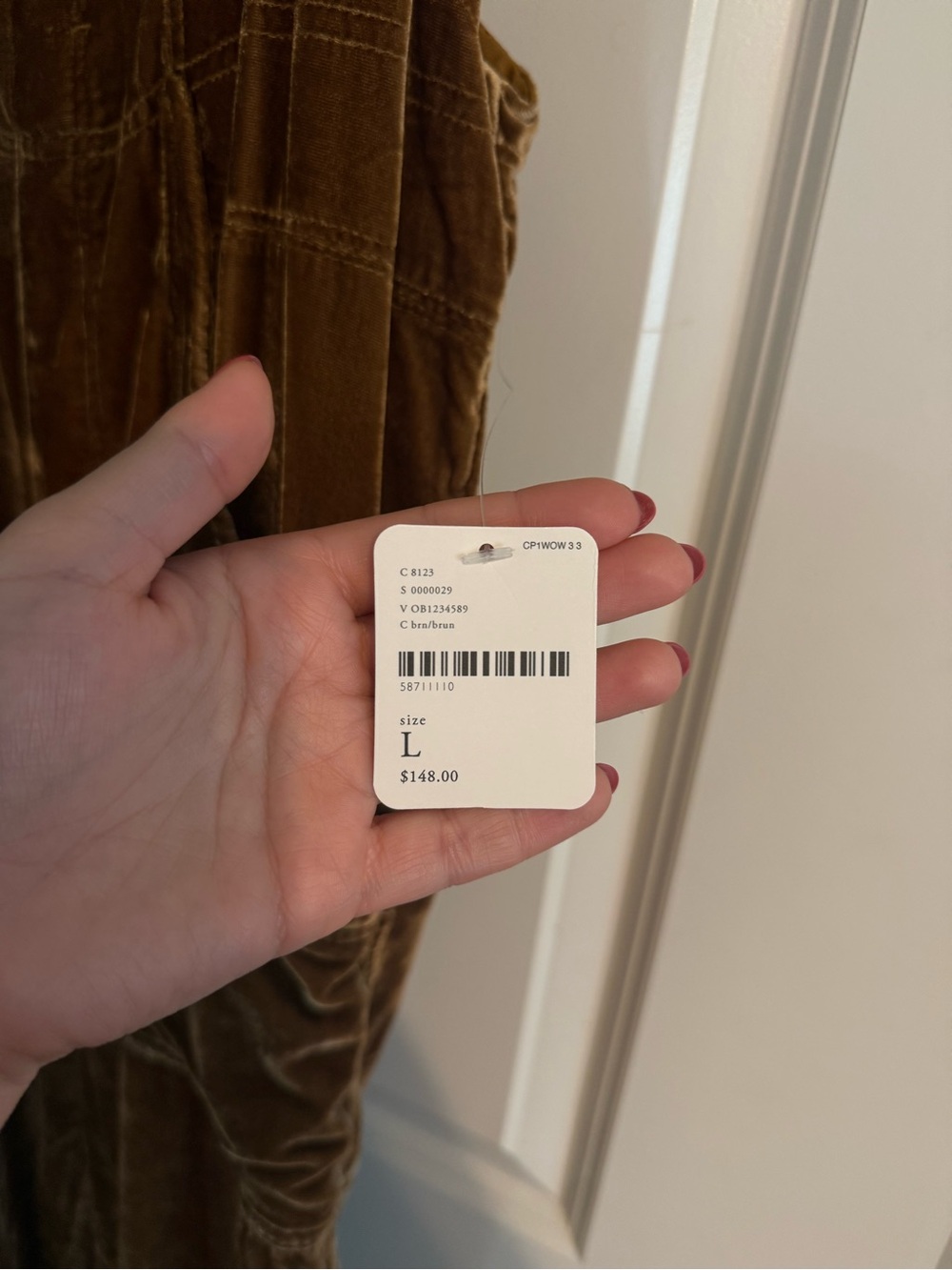 NWT Free People Velvet Overall Jumpsuit - Picture 2 of 6